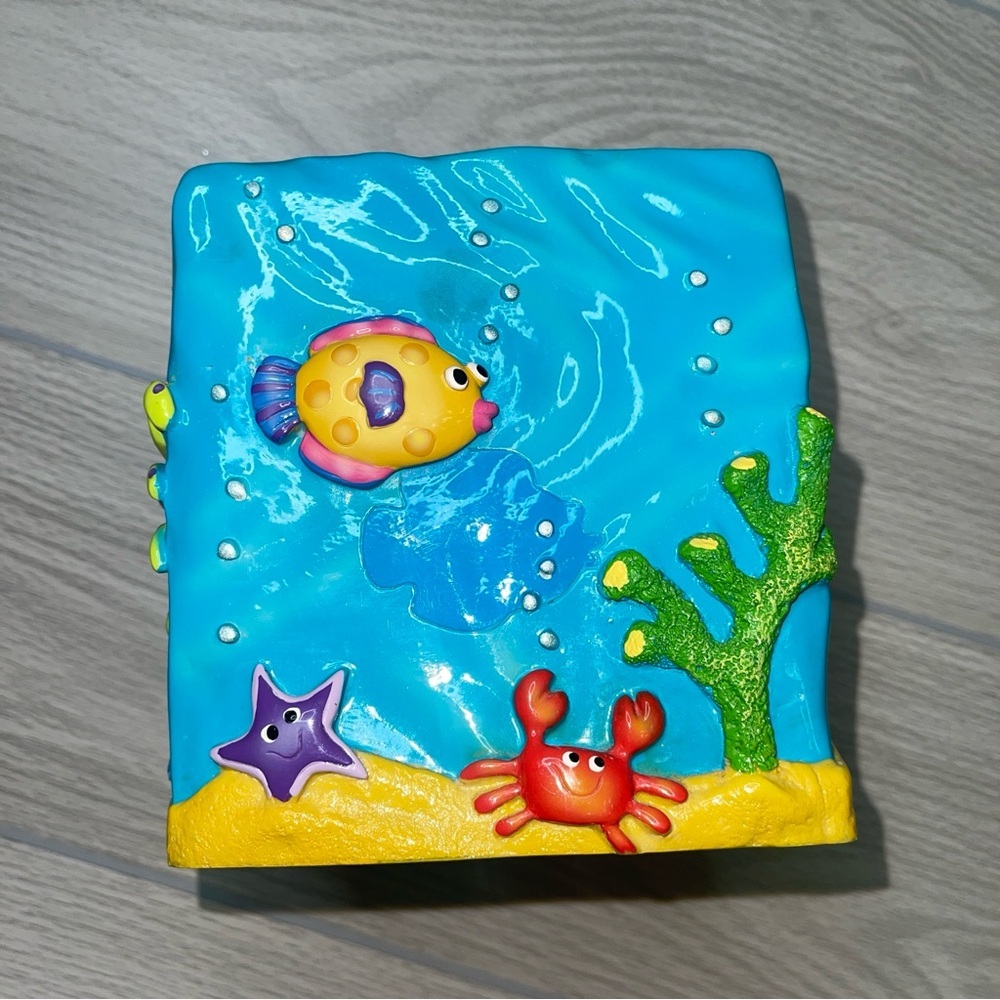SKL Under Water Ocean Sea Creatures Blue Tissue Box Holder Kids Bathroom - Picture 3 of 10